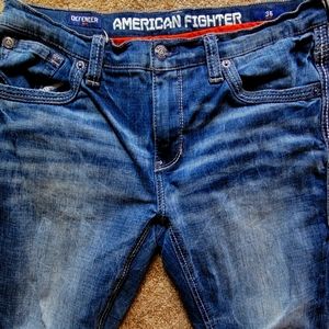 American fighter Jeans